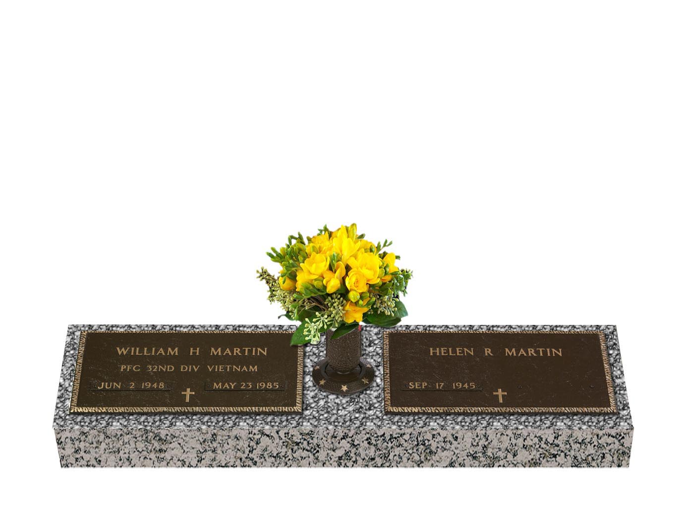 Companion Bronze Grave Markers