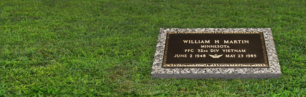 Bronze Cemetery Markers for Veterans